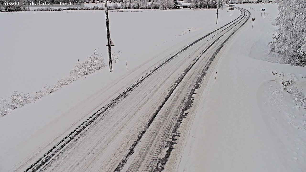 Weather Camera Image Väg 800 Siikalatva Kestilä, Siikalatva, Pohjois-Pohjanmaa