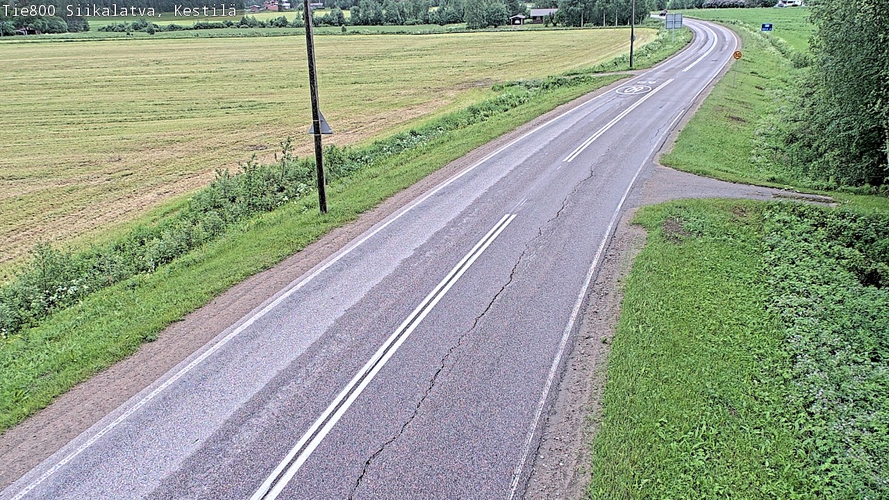Weather Camera Image Road 800 Siikalatva Kestilä, Siikalatva, Pohjois-Pohjanmaa