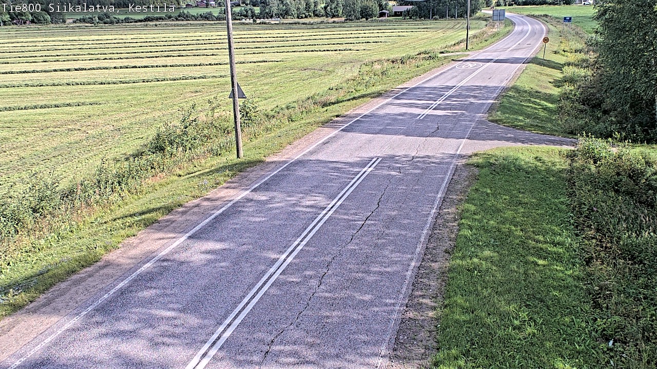 Weather Camera Image Väg 800 Siikalatva Kestilä, Siikalatva, Pohjois-Pohjanmaa