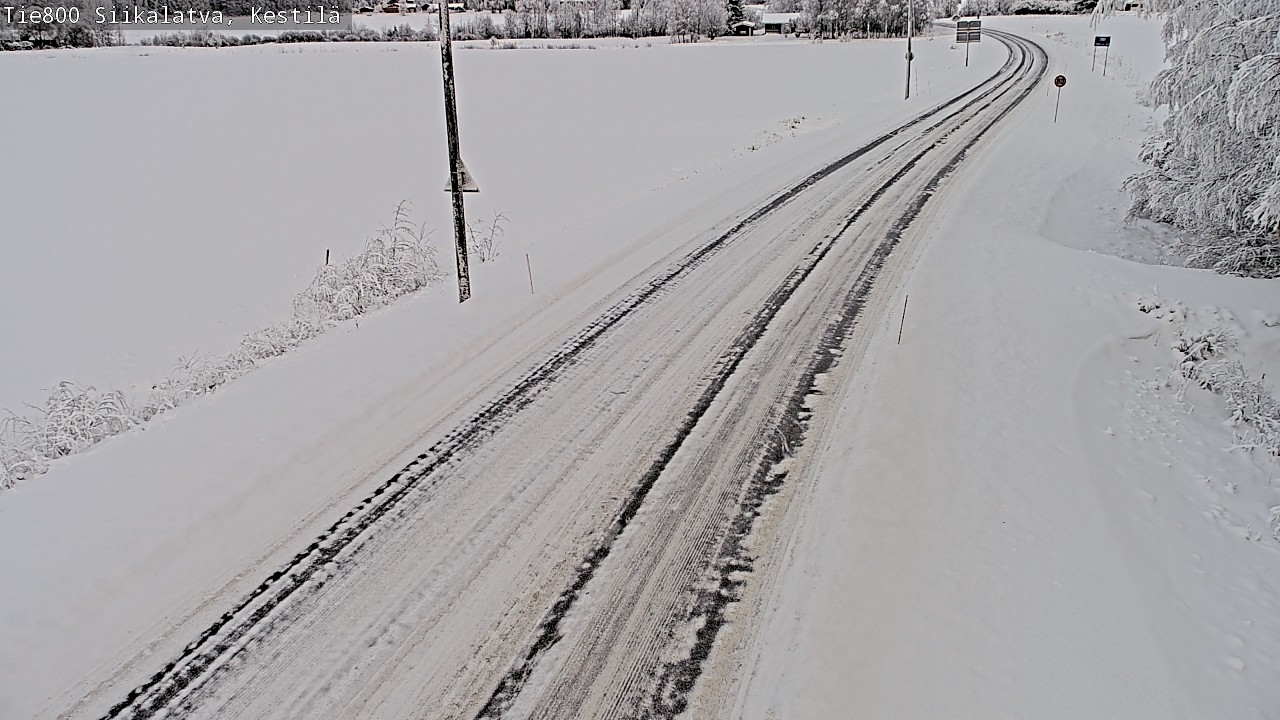 Weather Camera Image Väg 800 Siikalatva Kestilä, Siikalatva, Pohjois-Pohjanmaa