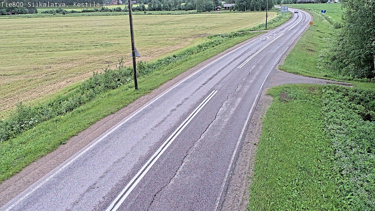 Weather Camera Image Road 800 Siikalatva Kestilä, Siikalatva, Pohjois-Pohjanmaa