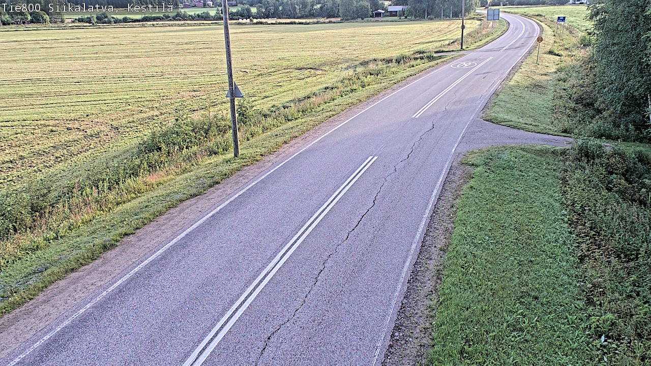 Weather Camera Image Väg 800 Siikalatva Kestilä, Siikalatva, Pohjois-Pohjanmaa