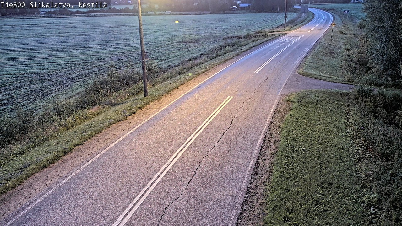 Weather Camera Image Väg 800 Siikalatva Kestilä, Siikalatva, Pohjois-Pohjanmaa