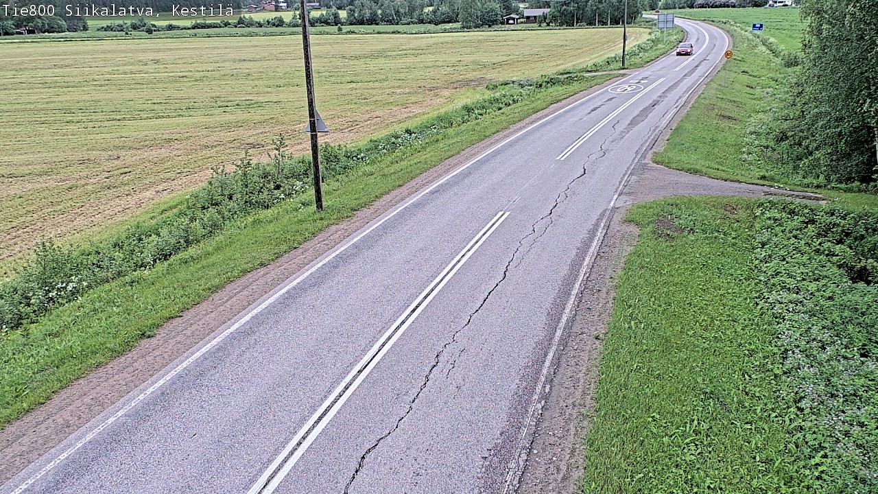 Weather Camera Image Road 800 Siikalatva Kestilä, Siikalatva, Pohjois-Pohjanmaa