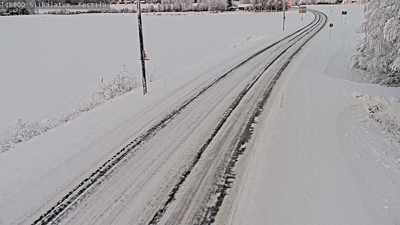 Weather Camera Image Väg 800 Siikalatva Kestilä, Siikalatva, Pohjois-Pohjanmaa