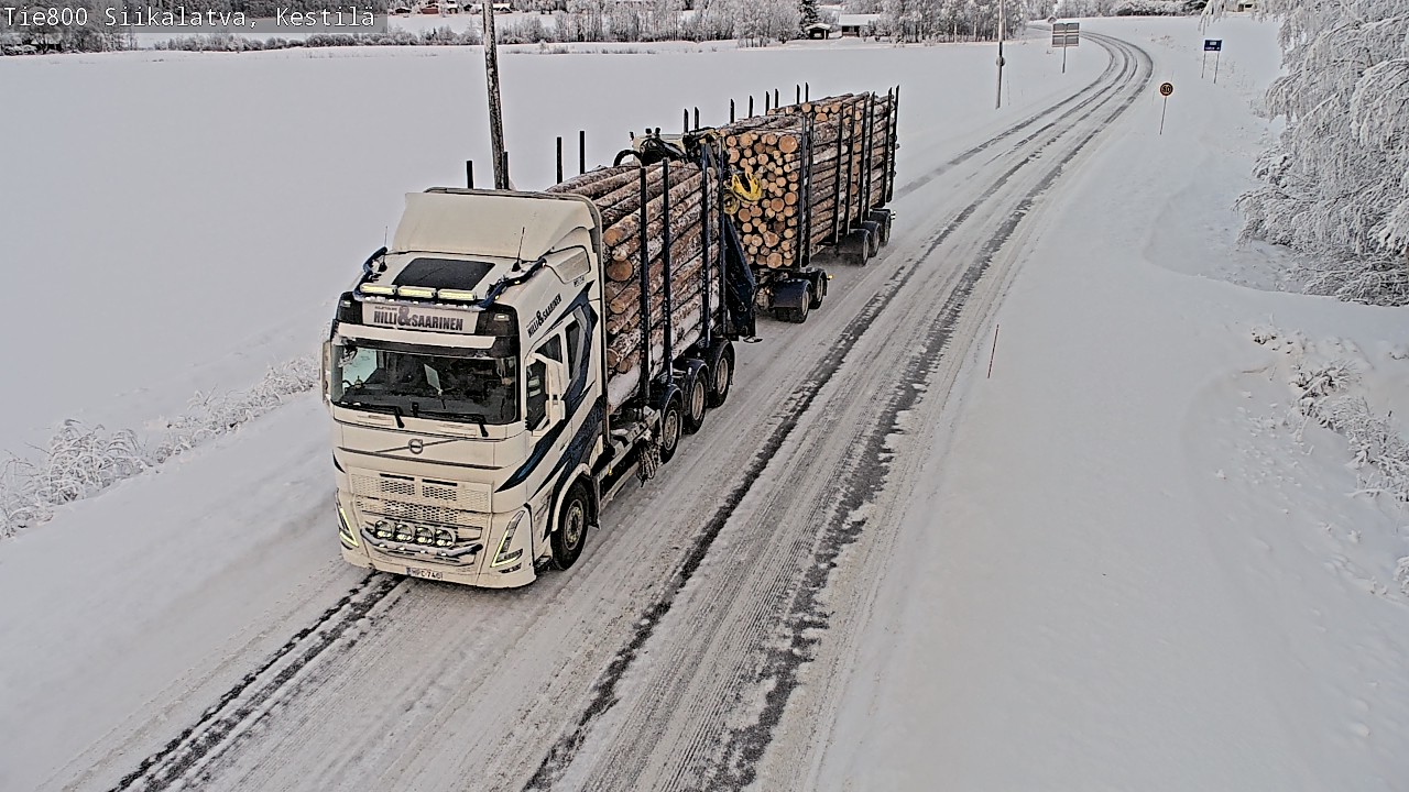 Weather Camera Image Väg 800 Siikalatva Kestilä, Siikalatva, Pohjois-Pohjanmaa