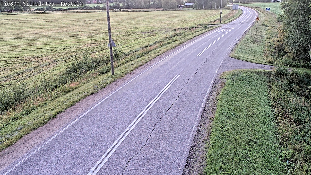 Weather Camera Image Väg 800 Siikalatva Kestilä, Siikalatva, Pohjois-Pohjanmaa