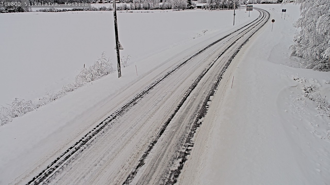 Weather Camera Image Väg 800 Siikalatva Kestilä, Siikalatva, Pohjois-Pohjanmaa