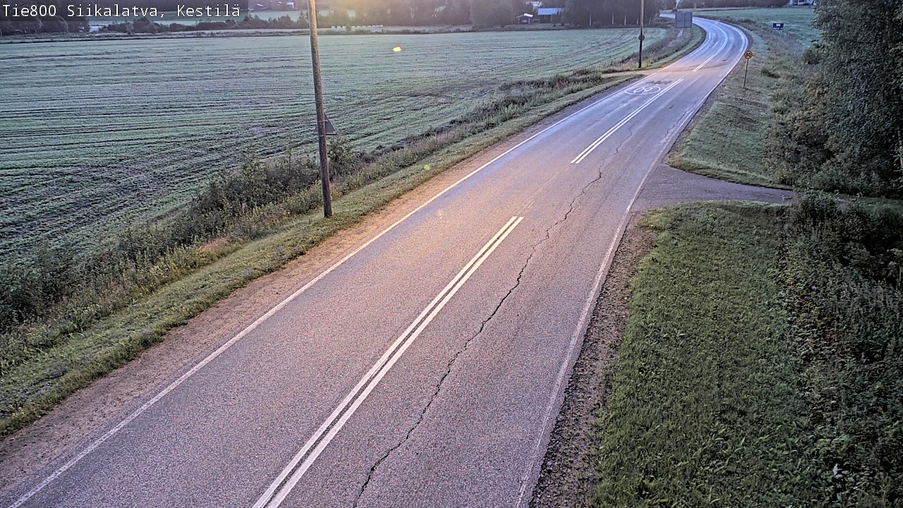 Weather Camera Image Väg 800 Siikalatva Kestilä, Siikalatva, Pohjois-Pohjanmaa