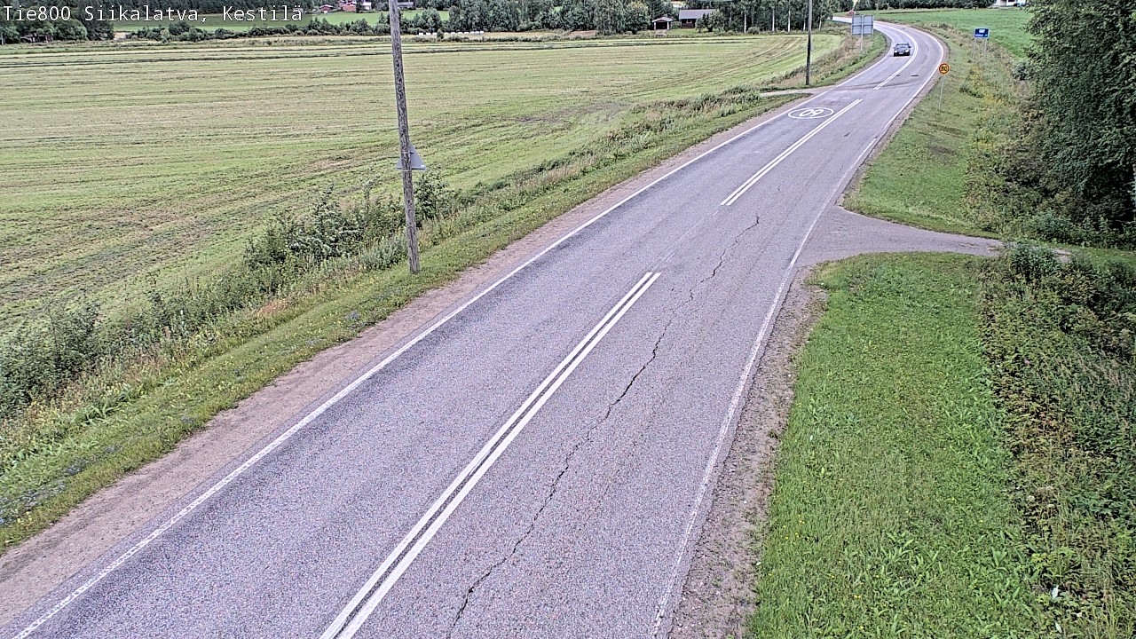 Weather Camera Image Väg 800 Siikalatva Kestilä, Siikalatva, Pohjois-Pohjanmaa