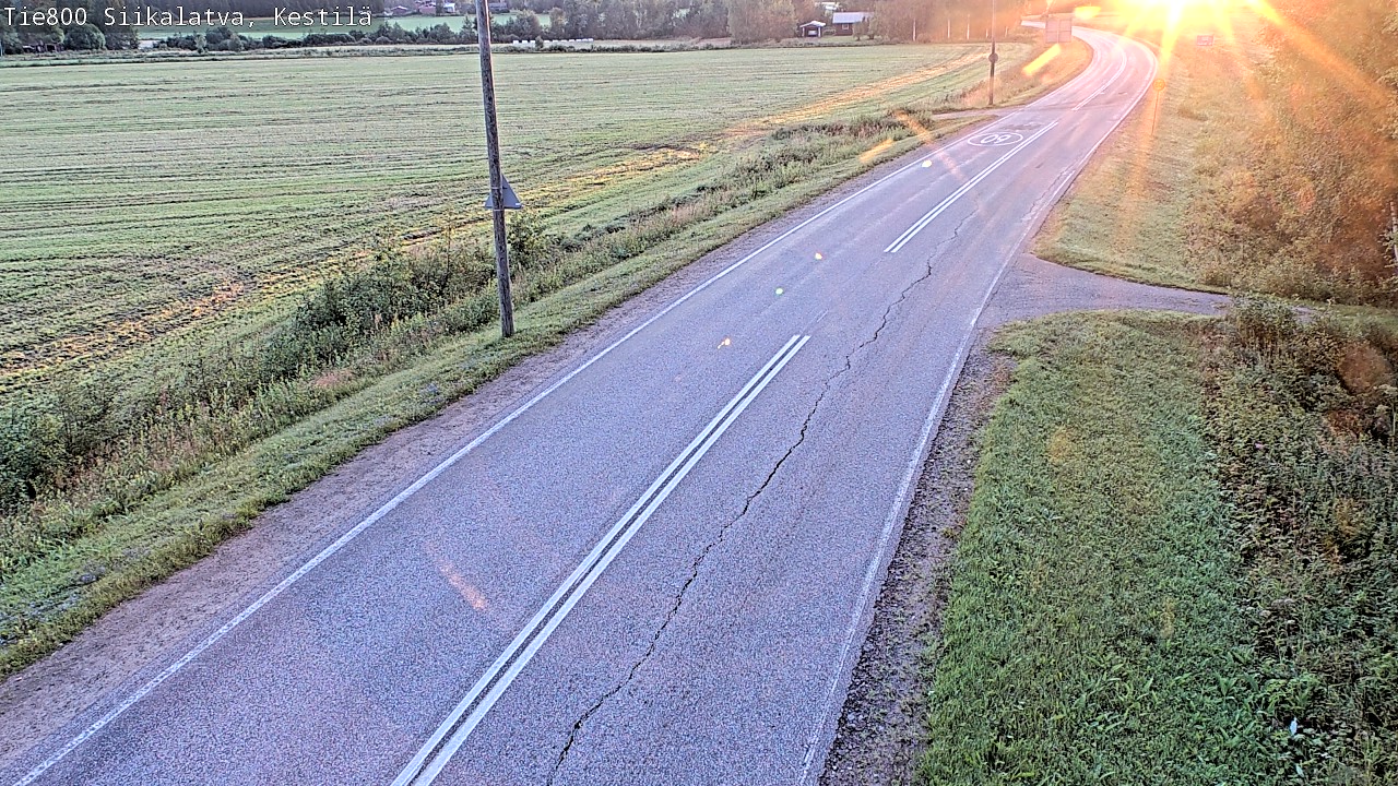 Weather Camera Image Väg 800 Siikalatva Kestilä, Siikalatva, Pohjois-Pohjanmaa