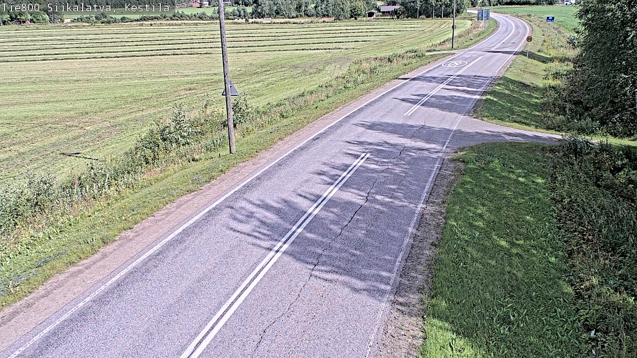 Weather Camera Image Väg 800 Siikalatva Kestilä, Siikalatva, Pohjois-Pohjanmaa