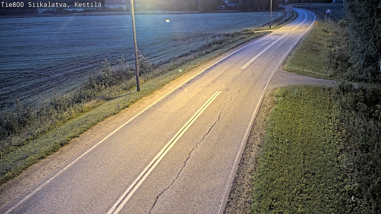 Weather Camera Image Väg 800 Siikalatva Kestilä, Siikalatva, Pohjois-Pohjanmaa