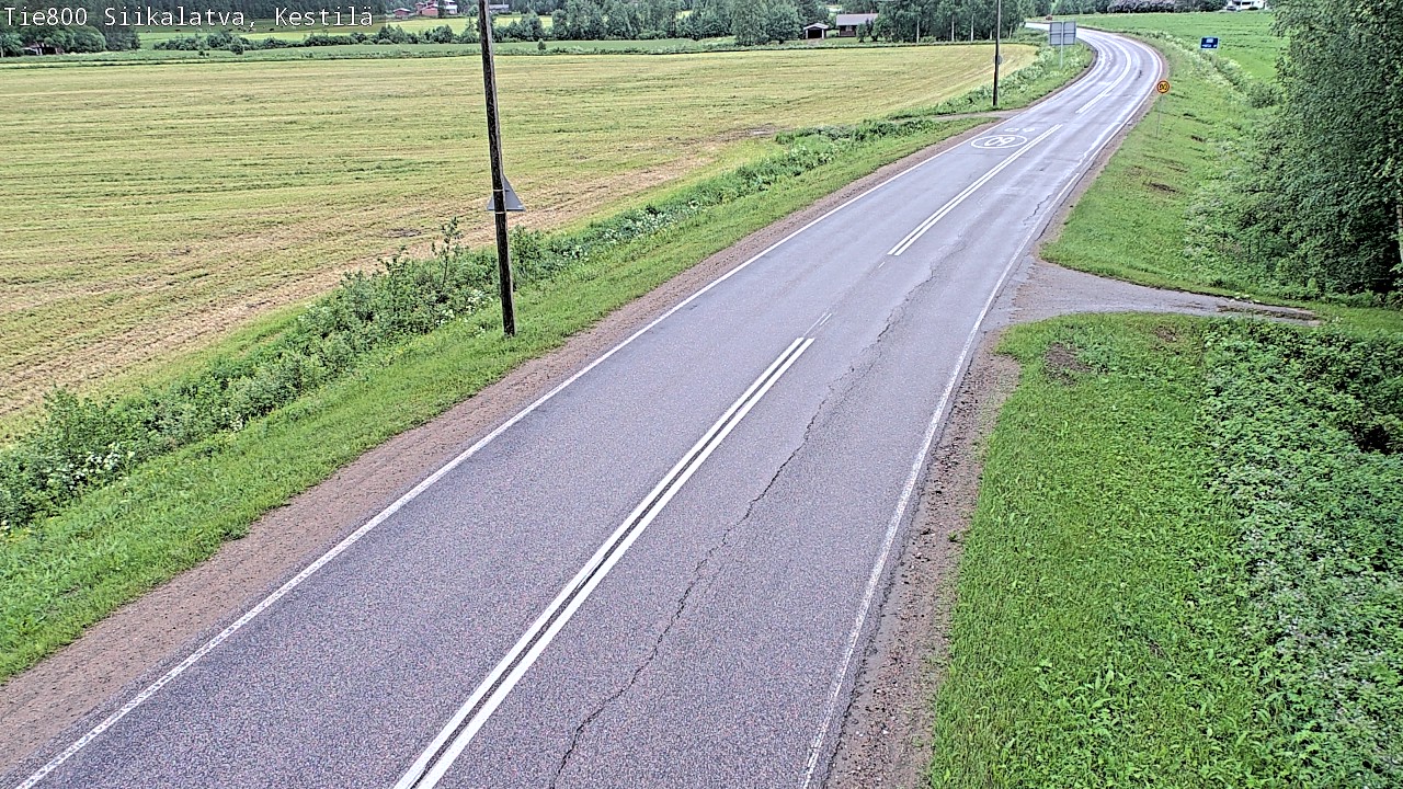Weather Camera Image Road 800 Siikalatva Kestilä, Siikalatva, Pohjois-Pohjanmaa