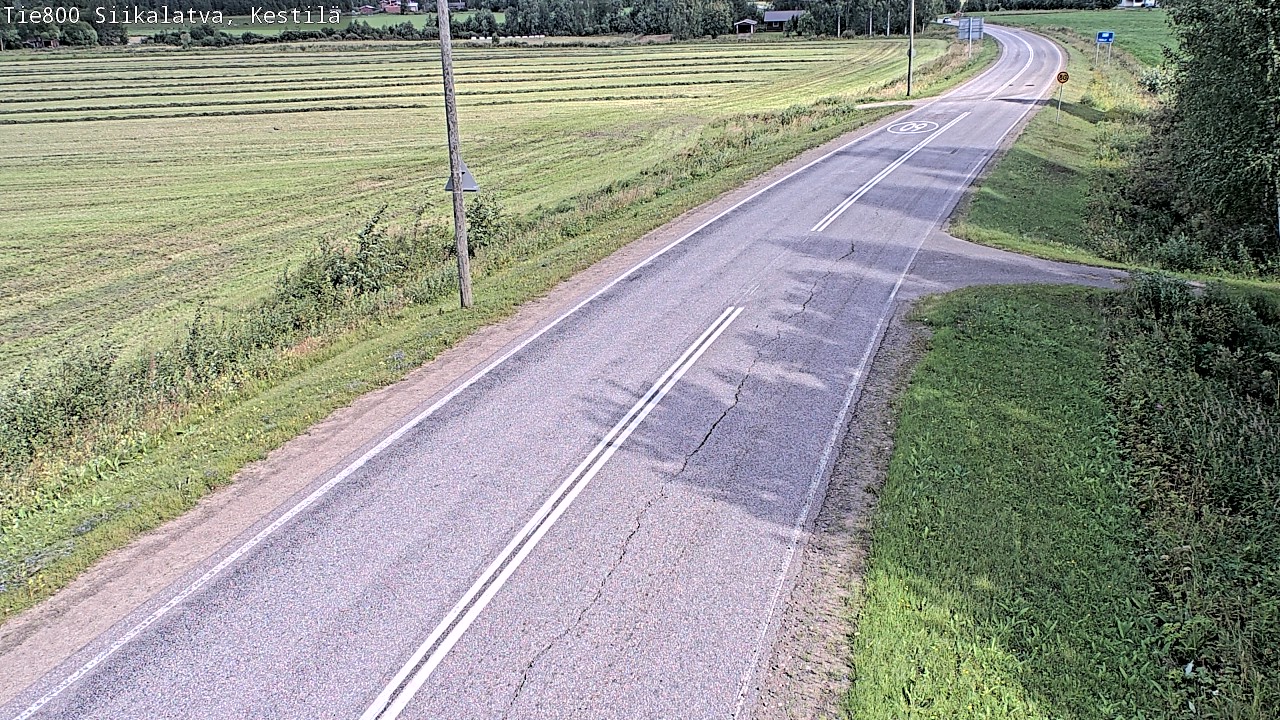 Weather Camera Image Väg 800 Siikalatva Kestilä, Siikalatva, Pohjois-Pohjanmaa