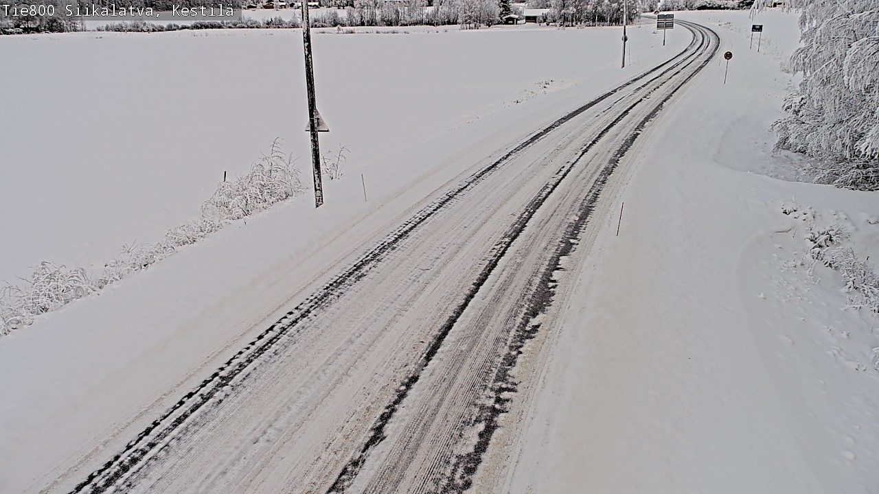 Weather Camera Image Väg 800 Siikalatva Kestilä, Siikalatva, Pohjois-Pohjanmaa