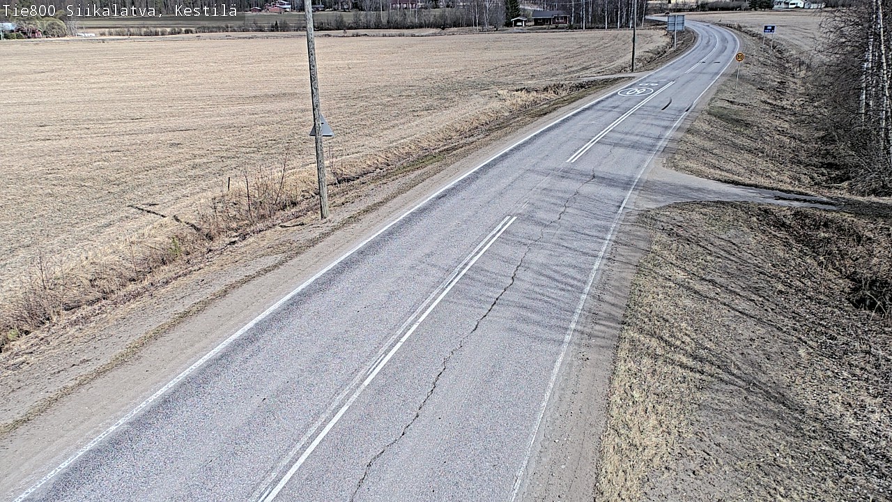 Weather Camera Image Road 800 Siikalatva Kestilä, Siikalatva, Pohjois-Pohjanmaa