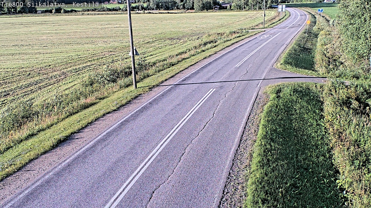 Weather Camera Image Väg 800 Siikalatva Kestilä, Siikalatva, Pohjois-Pohjanmaa
