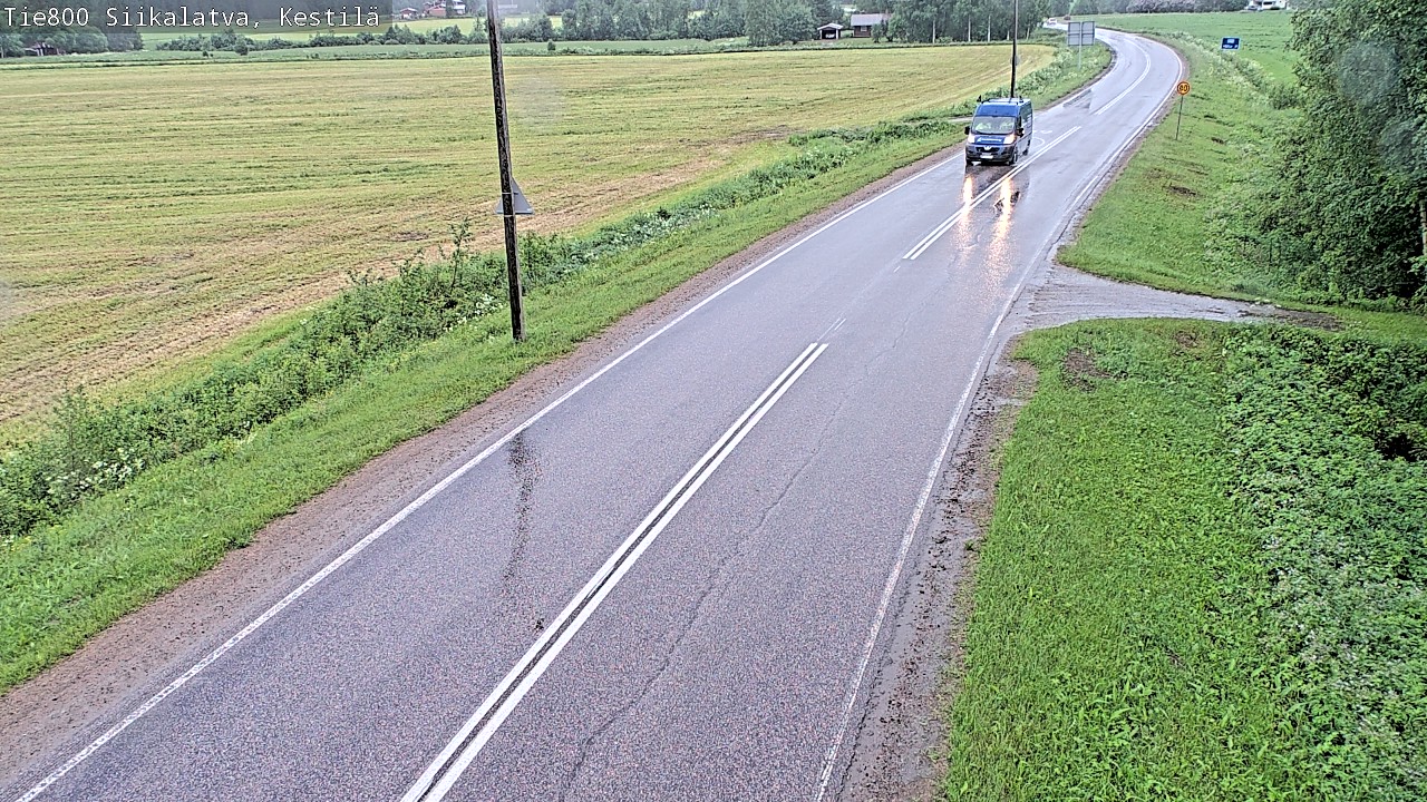 Weather Camera Image Road 800 Siikalatva Kestilä, Siikalatva, Pohjois-Pohjanmaa