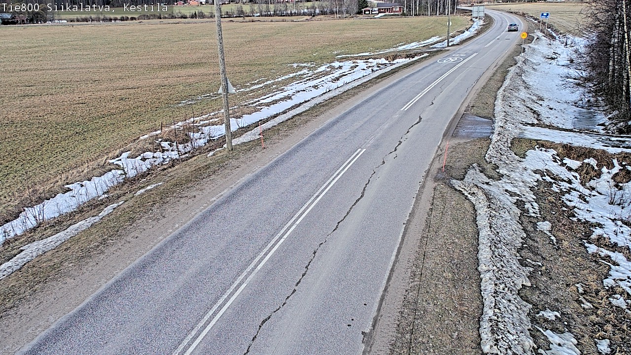 Weather Camera Image Väg 800 Siikalatva Kestilä, Siikalatva, Pohjois-Pohjanmaa