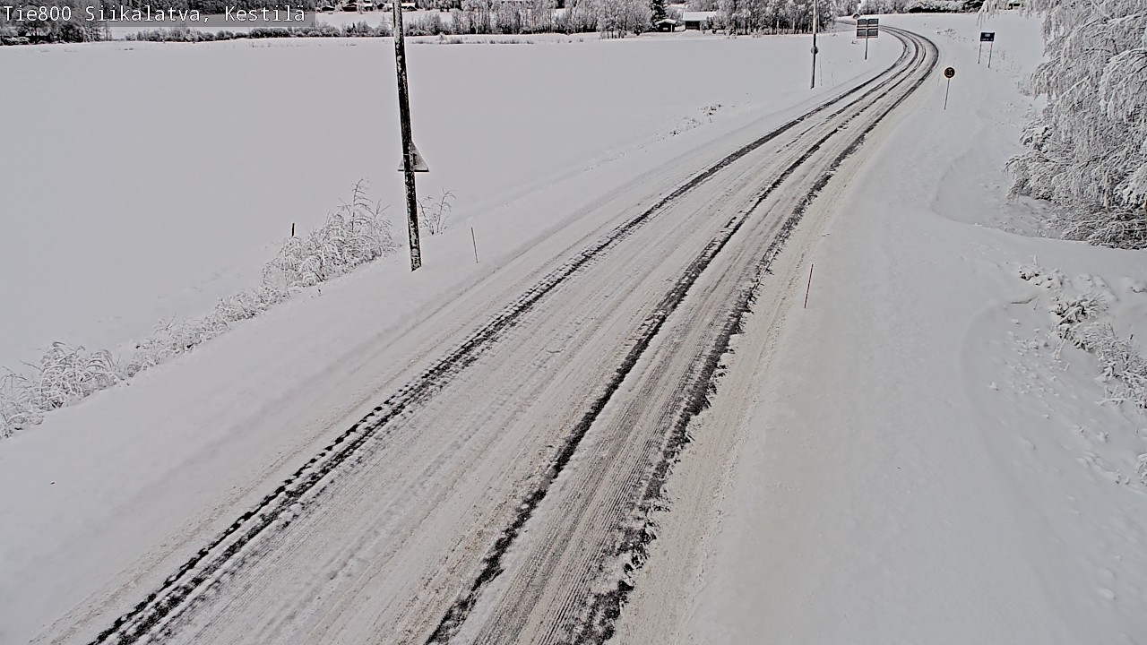 Weather Camera Image Väg 800 Siikalatva Kestilä, Siikalatva, Pohjois-Pohjanmaa