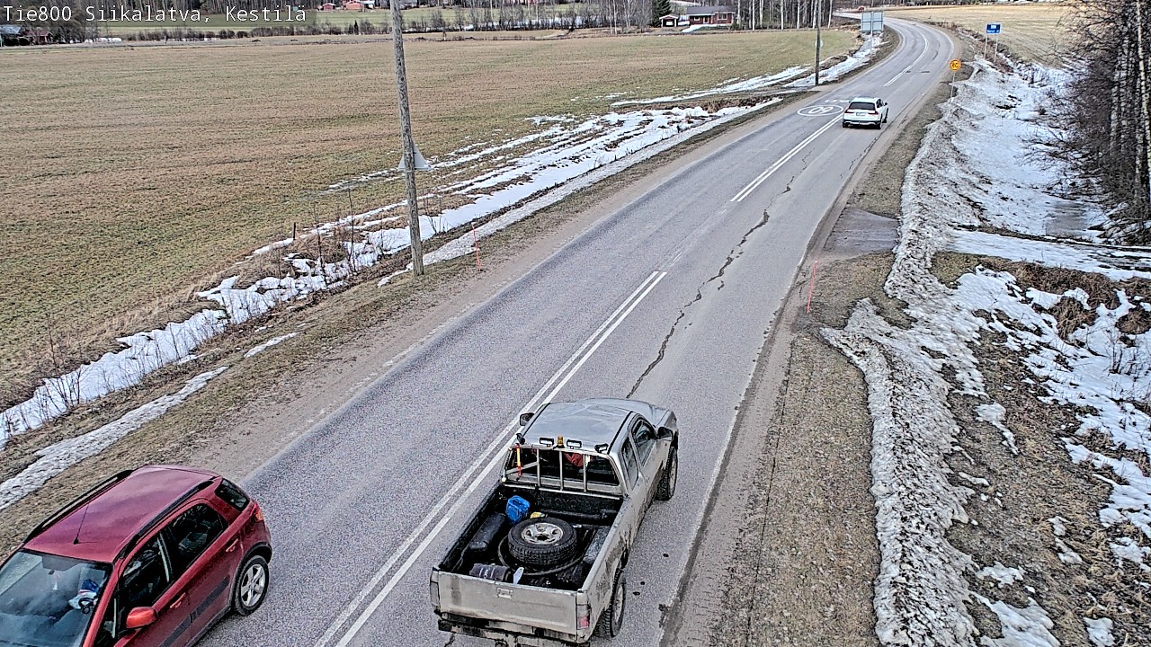 Weather Camera Image Väg 800 Siikalatva Kestilä, Siikalatva, Pohjois-Pohjanmaa