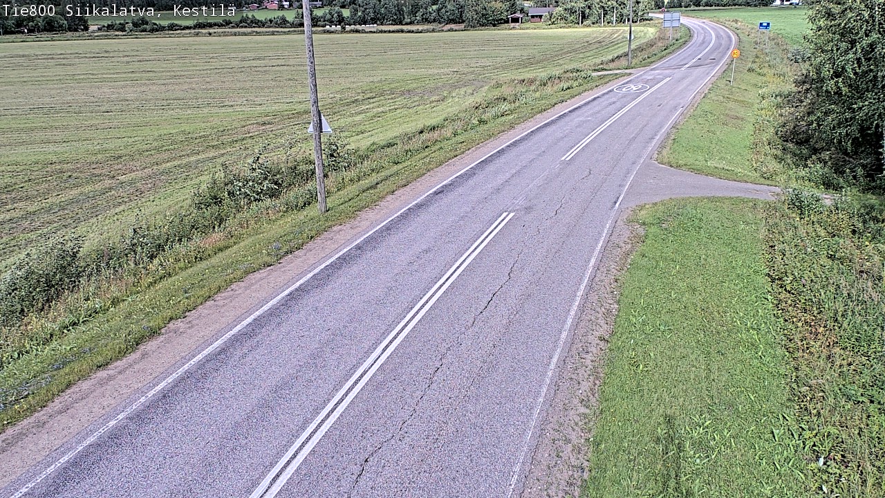 Weather Camera Image Väg 800 Siikalatva Kestilä, Siikalatva, Pohjois-Pohjanmaa