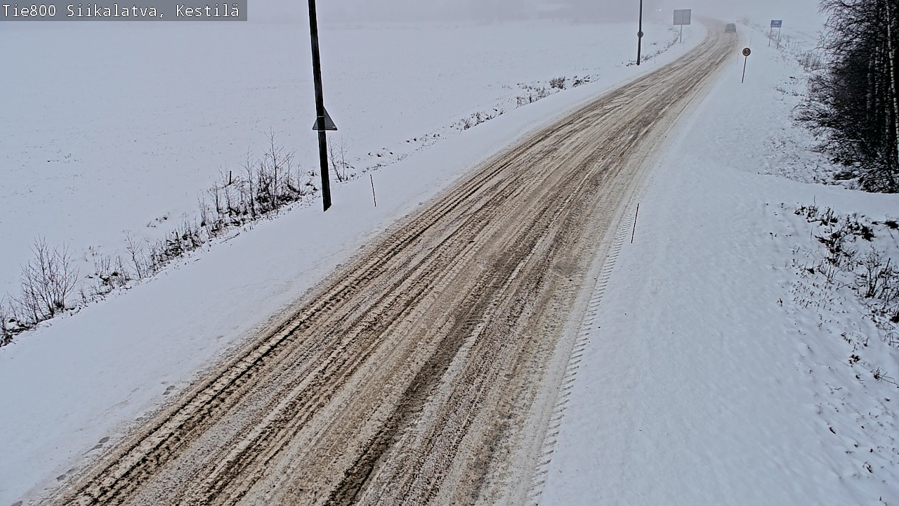 Weather Camera Image Road 800 Siikalatva Kestilä, Siikalatva, Pohjois-Pohjanmaa