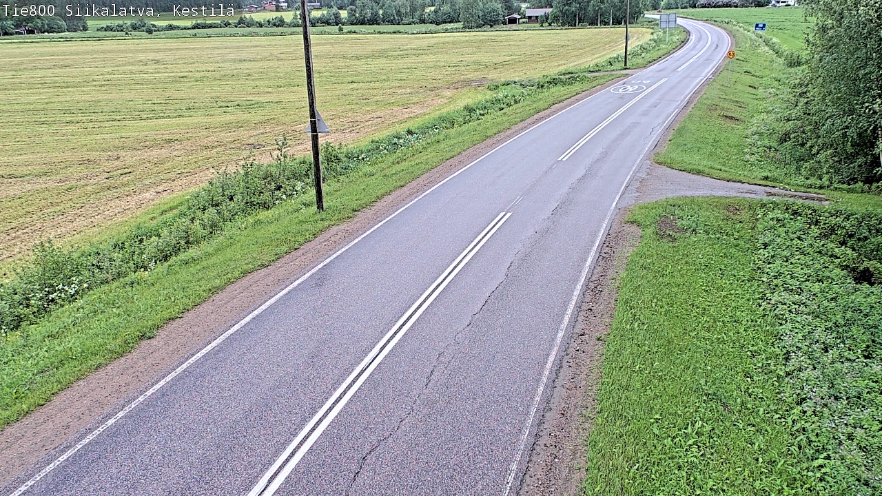 Weather Camera Image Road 800 Siikalatva Kestilä, Siikalatva, Pohjois-Pohjanmaa