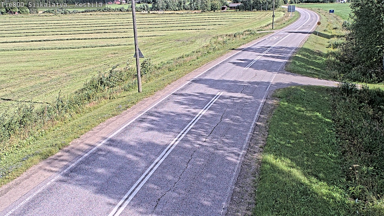 Weather Camera Image Väg 800 Siikalatva Kestilä, Siikalatva, Pohjois-Pohjanmaa