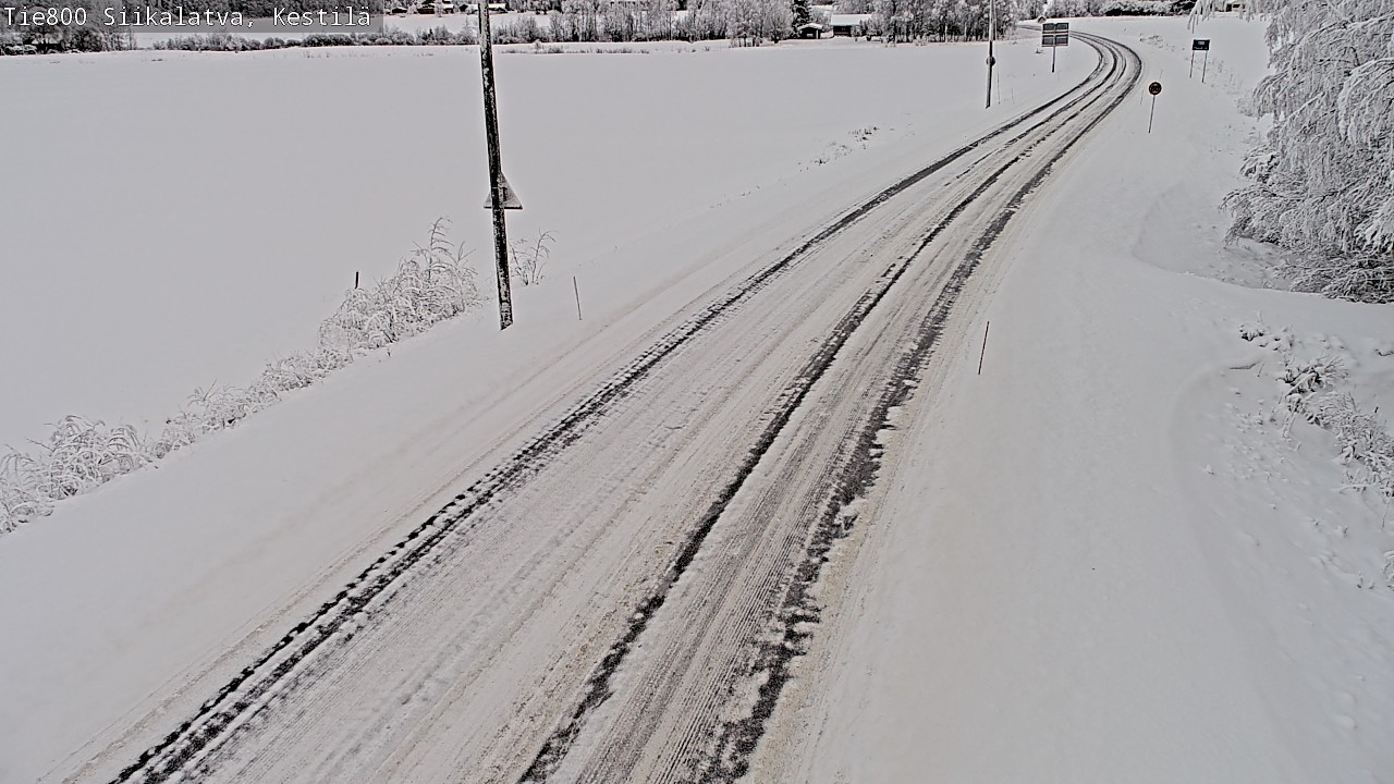 Weather Camera Image Väg 800 Siikalatva Kestilä, Siikalatva, Pohjois-Pohjanmaa