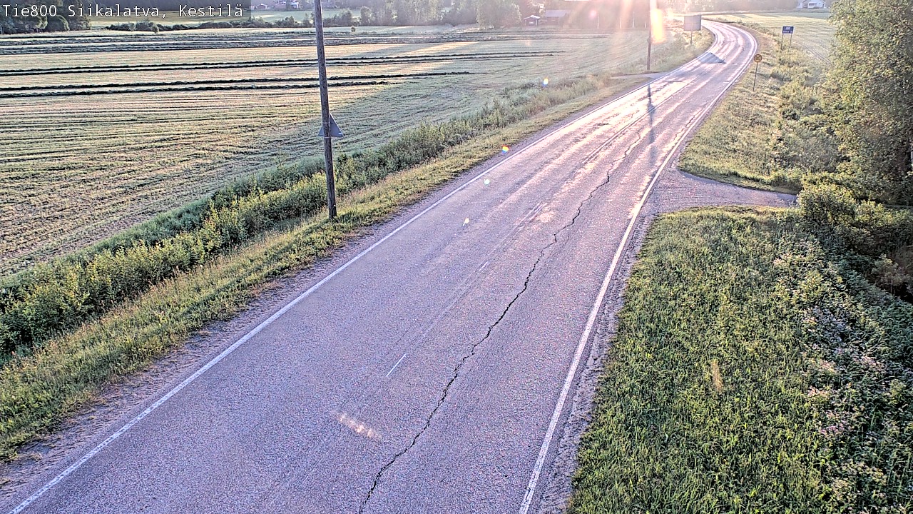 Weather Camera Image Road 800 Siikalatva Kestilä, Siikalatva, Pohjois-Pohjanmaa