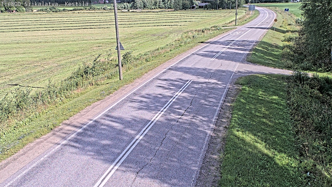 Weather Camera Image Väg 800 Siikalatva Kestilä, Siikalatva, Pohjois-Pohjanmaa