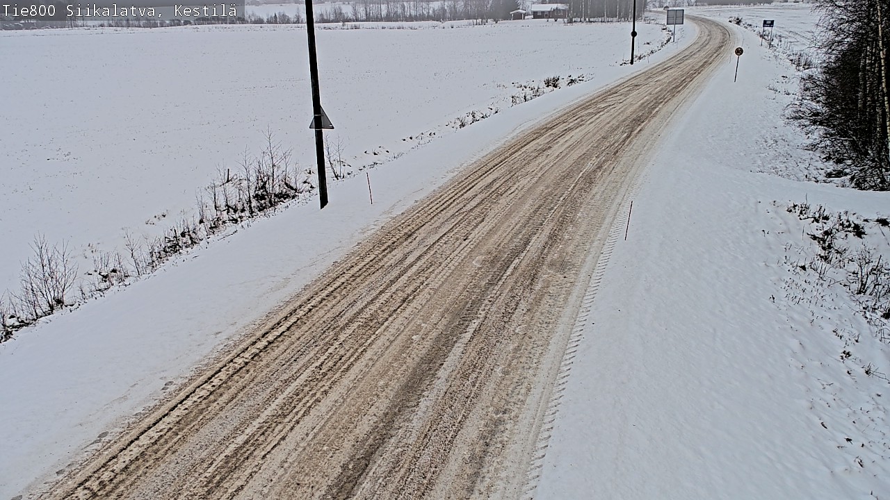 Weather Camera Image Road 800 Siikalatva Kestilä, Siikalatva, Pohjois-Pohjanmaa