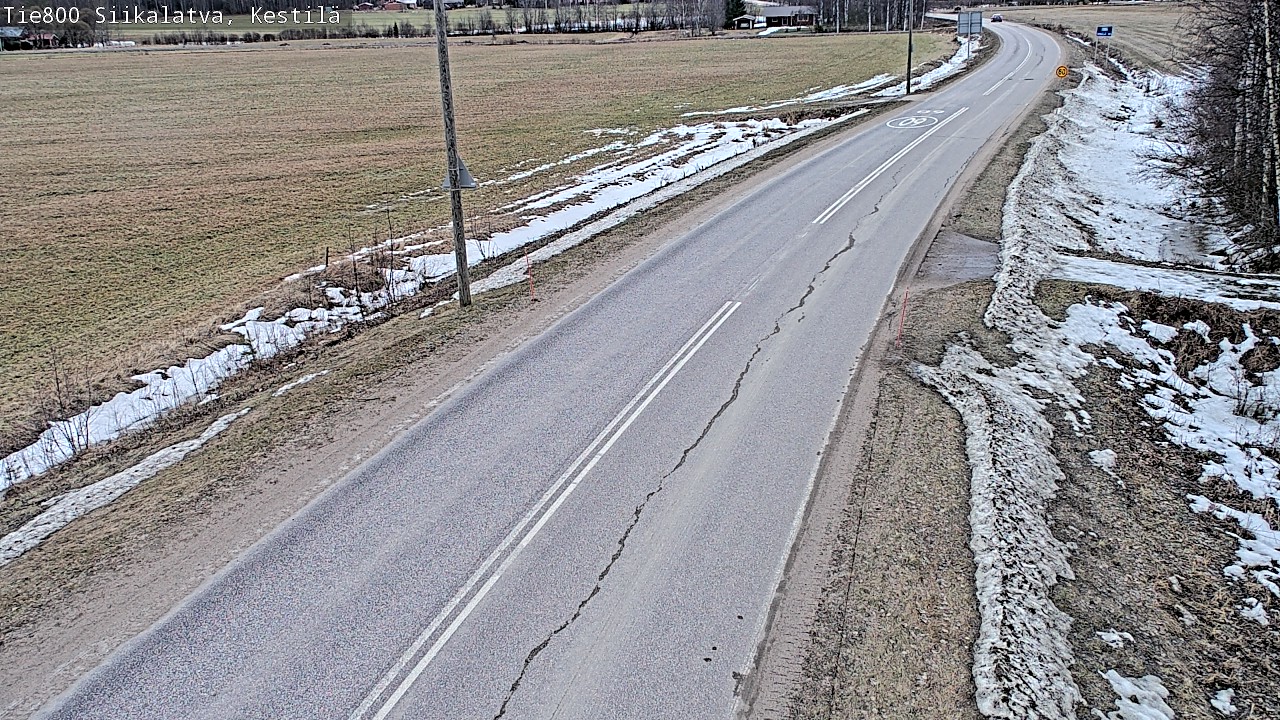 Weather Camera Image Road 800 Siikalatva Kestilä, Siikalatva, Pohjois-Pohjanmaa