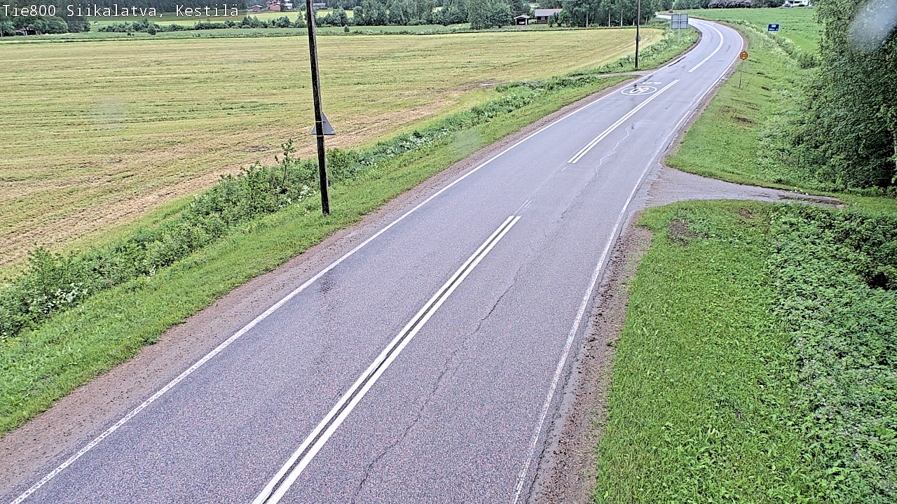 Weather Camera Image Road 800 Siikalatva Kestilä, Siikalatva, Pohjois-Pohjanmaa