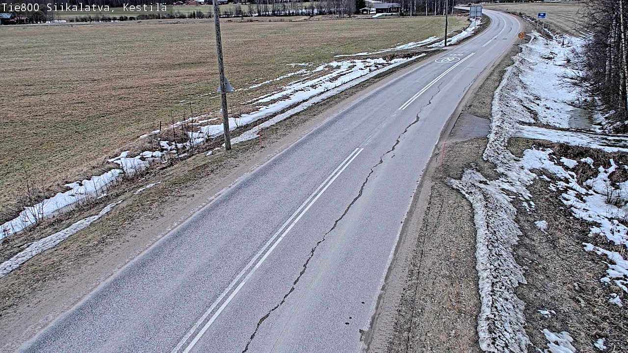 Weather Camera Image Road 800 Siikalatva Kestilä, Siikalatva, Pohjois-Pohjanmaa