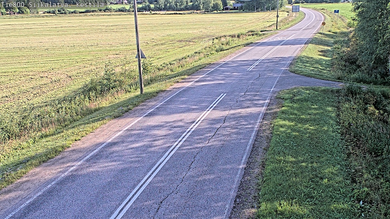 Weather Camera Image Road 800 Siikalatva Kestilä, Siikalatva, Pohjois-Pohjanmaa