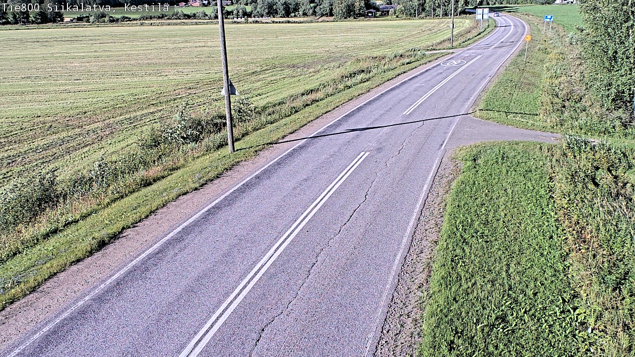 Weather Camera Image Väg 800 Siikalatva Kestilä, Siikalatva, Pohjois-Pohjanmaa