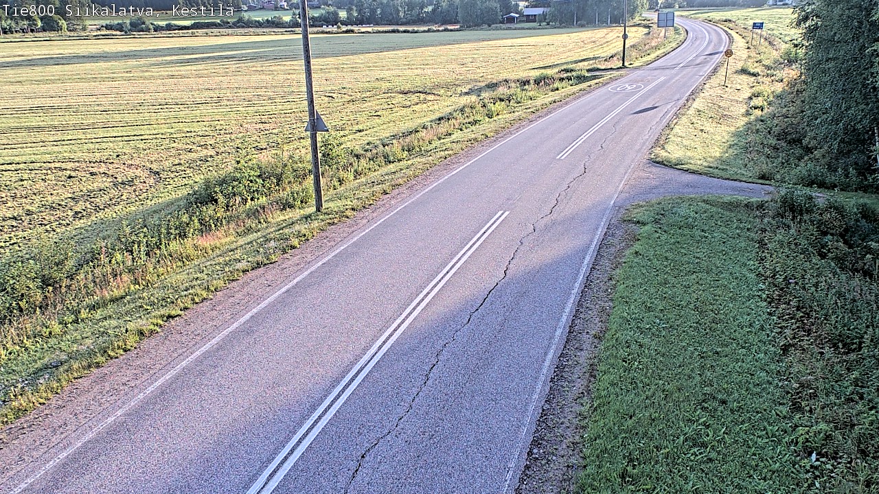 Weather Camera Image Väg 800 Siikalatva Kestilä, Siikalatva, Pohjois-Pohjanmaa