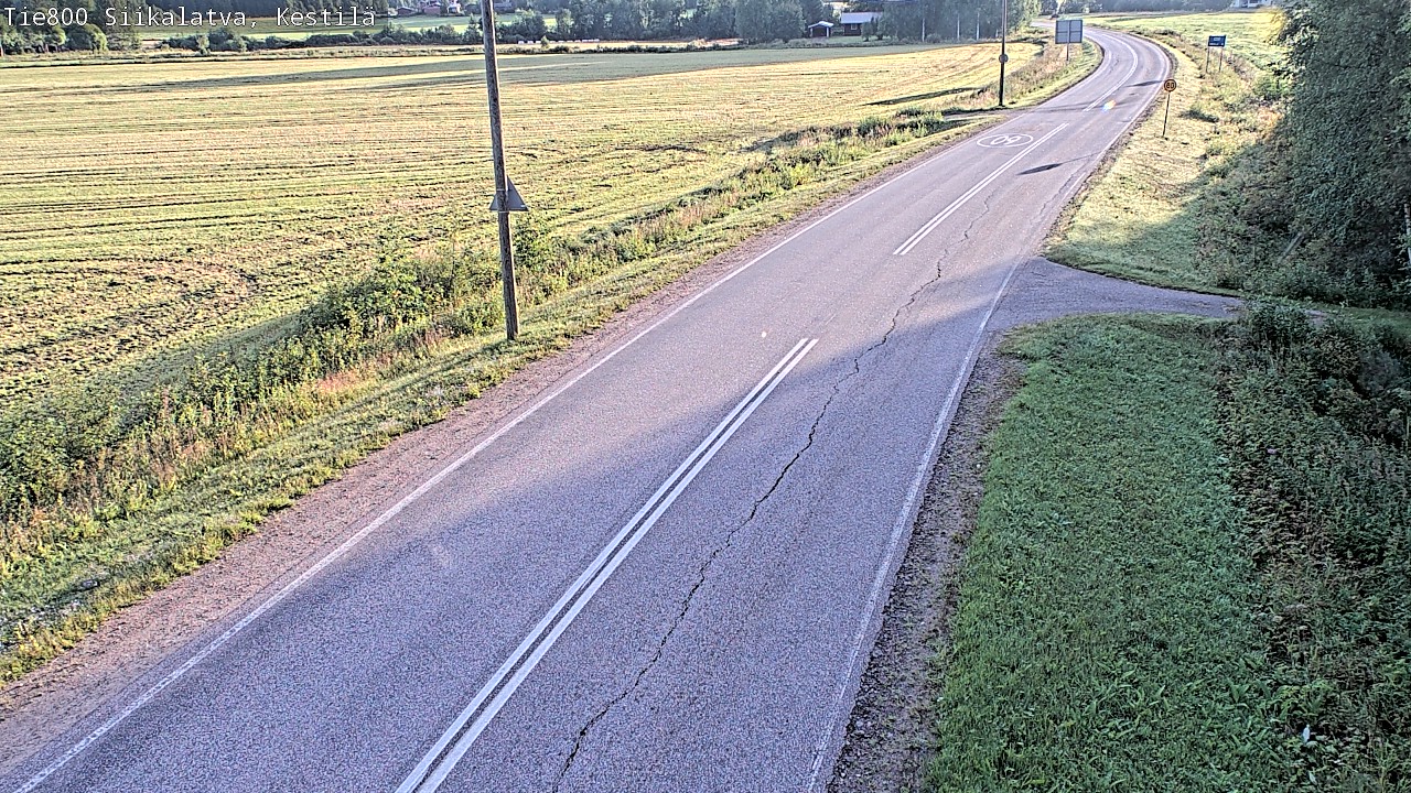 Weather Camera Image Väg 800 Siikalatva Kestilä, Siikalatva, Pohjois-Pohjanmaa