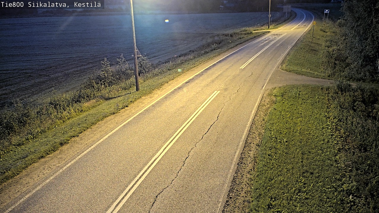 Weather Camera Image Väg 800 Siikalatva Kestilä, Siikalatva, Pohjois-Pohjanmaa