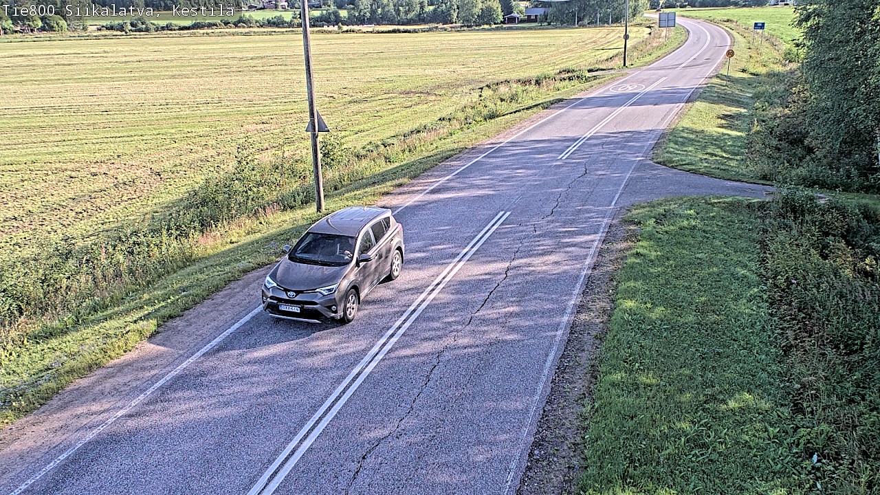 Weather Camera Image Road 800 Siikalatva Kestilä, Siikalatva, Pohjois-Pohjanmaa