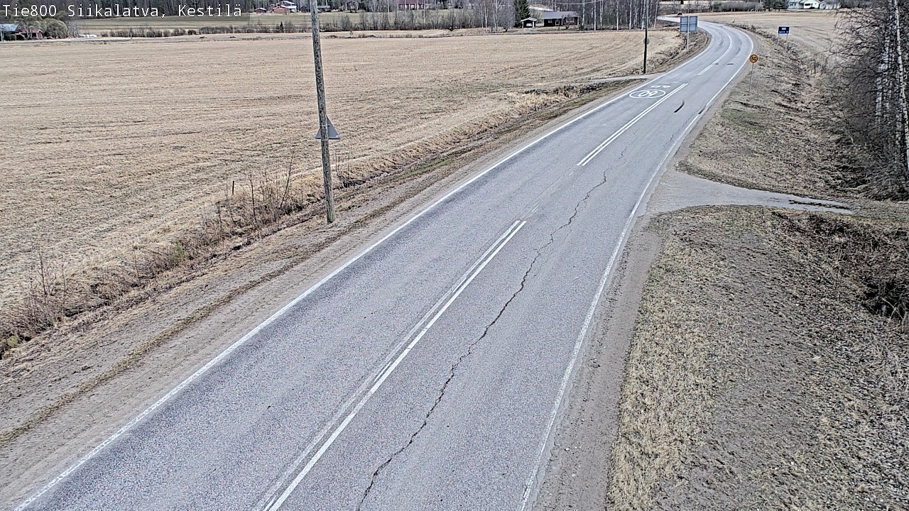 Weather Camera Image Road 800 Siikalatva Kestilä, Siikalatva, Pohjois-Pohjanmaa