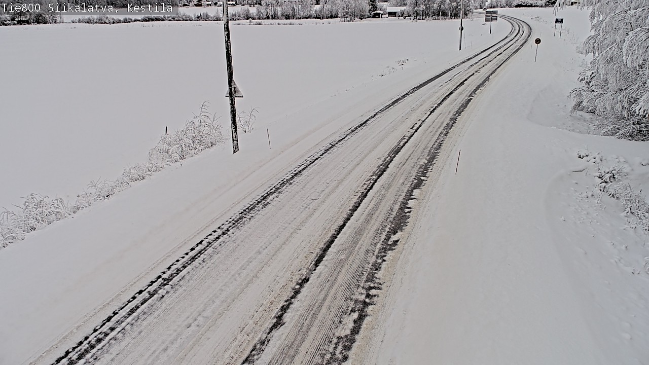 Weather Camera Image Väg 800 Siikalatva Kestilä, Siikalatva, Pohjois-Pohjanmaa