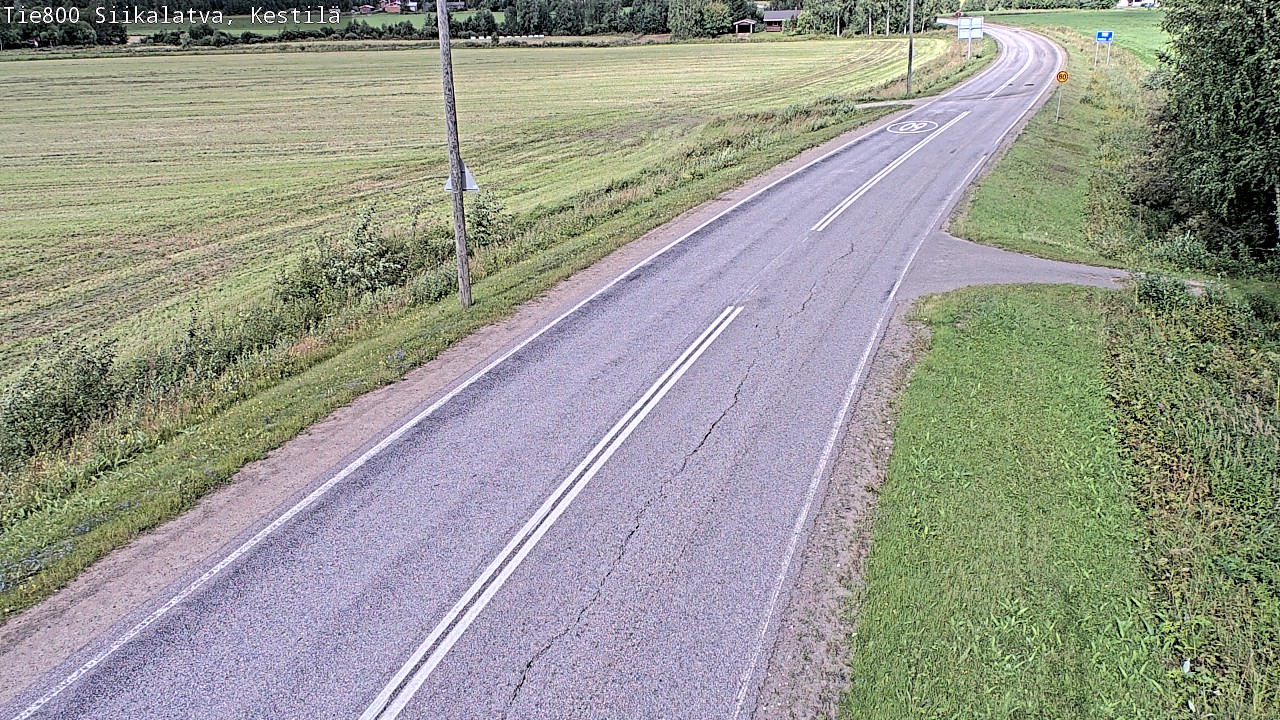 Weather Camera Image Väg 800 Siikalatva Kestilä, Siikalatva, Pohjois-Pohjanmaa