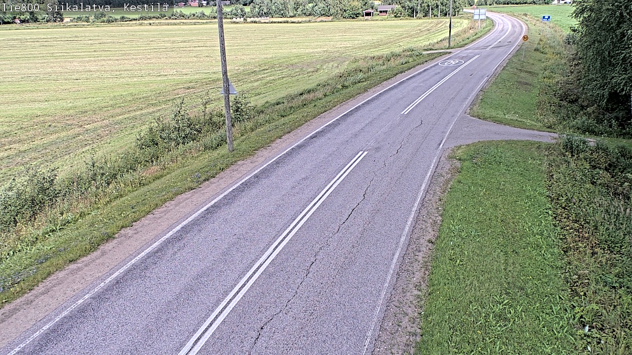 Weather Camera Image Väg 800 Siikalatva Kestilä, Siikalatva, Pohjois-Pohjanmaa