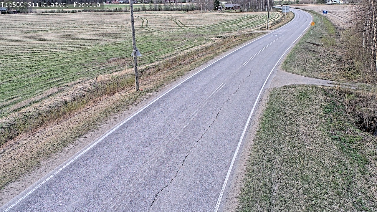 Weather Camera Image Road 800 Siikalatva Kestilä, Siikalatva, Pohjois-Pohjanmaa