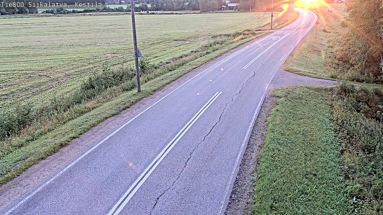 Weather Camera Image Väg 800 Siikalatva Kestilä, Siikalatva, Pohjois-Pohjanmaa