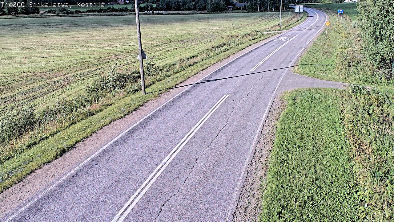 Weather Camera Image Väg 800 Siikalatva Kestilä, Siikalatva, Pohjois-Pohjanmaa